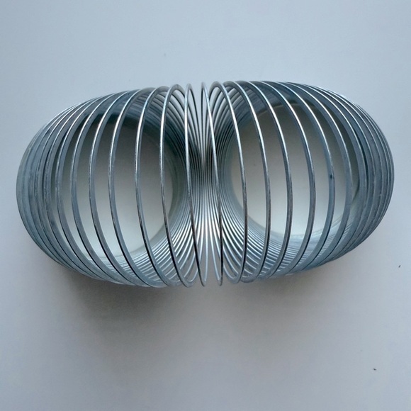 Vintage Original Silver Metal Slinky - Picture 4 of 6